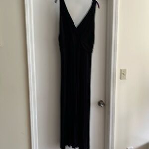 Iman black sleeveless maxi